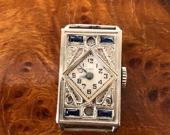 Stunning Antique Ladie&#39;s ART DECO watch case marked &quot;Elgin&quot; (circa 1920&#39;s)