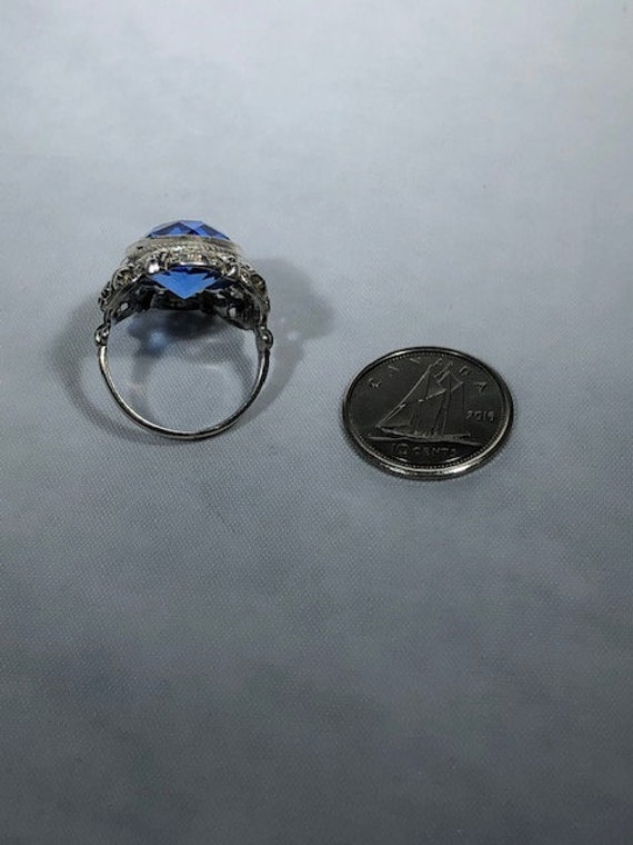 Breathtaking Authentic ART DECO RING - Sterling s… - image 5