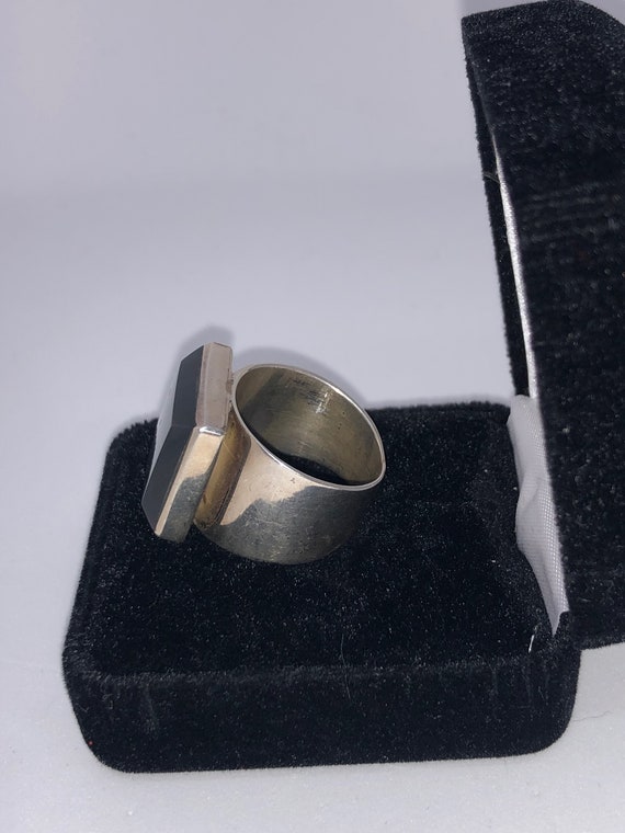 Unisex Vintage Modernist ring (circa 1940-1960) - image 2