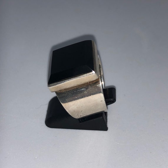 Unisex Vintage Modernist ring (circa 1940-1960) - image 7