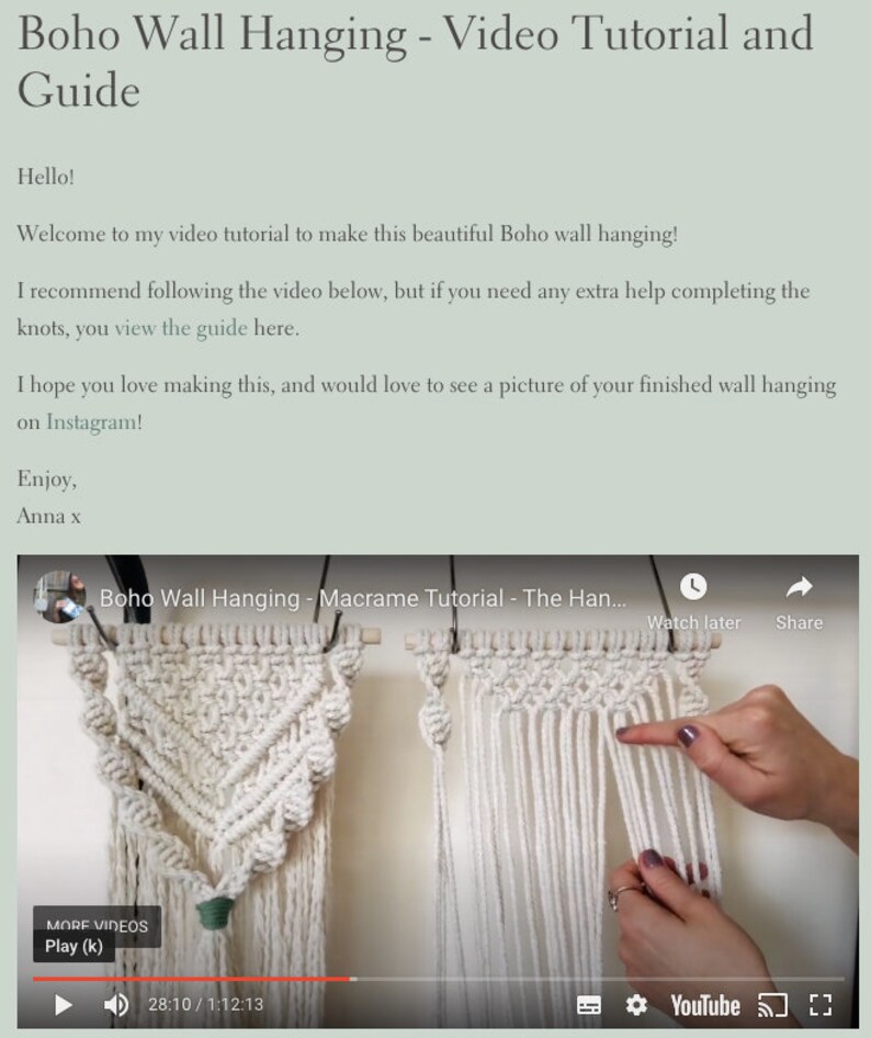 DIY Macrame Wall Hanging Kit Boho Wall Hanging Etsy