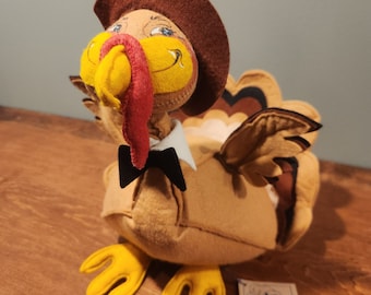 Annalee Turkey 12 inch 1991 Vintage Mint/Near Mint Condition with Tags