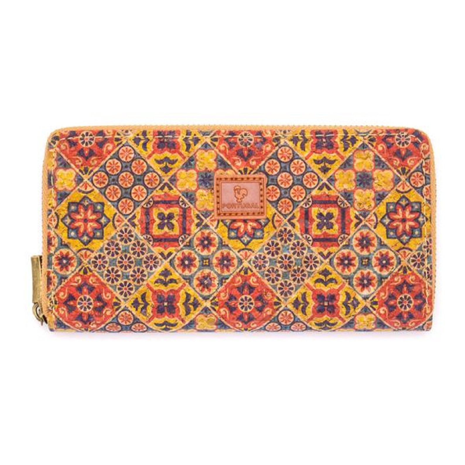 Natural cork zipper wallet vegan organic sustainable Eco Etsy