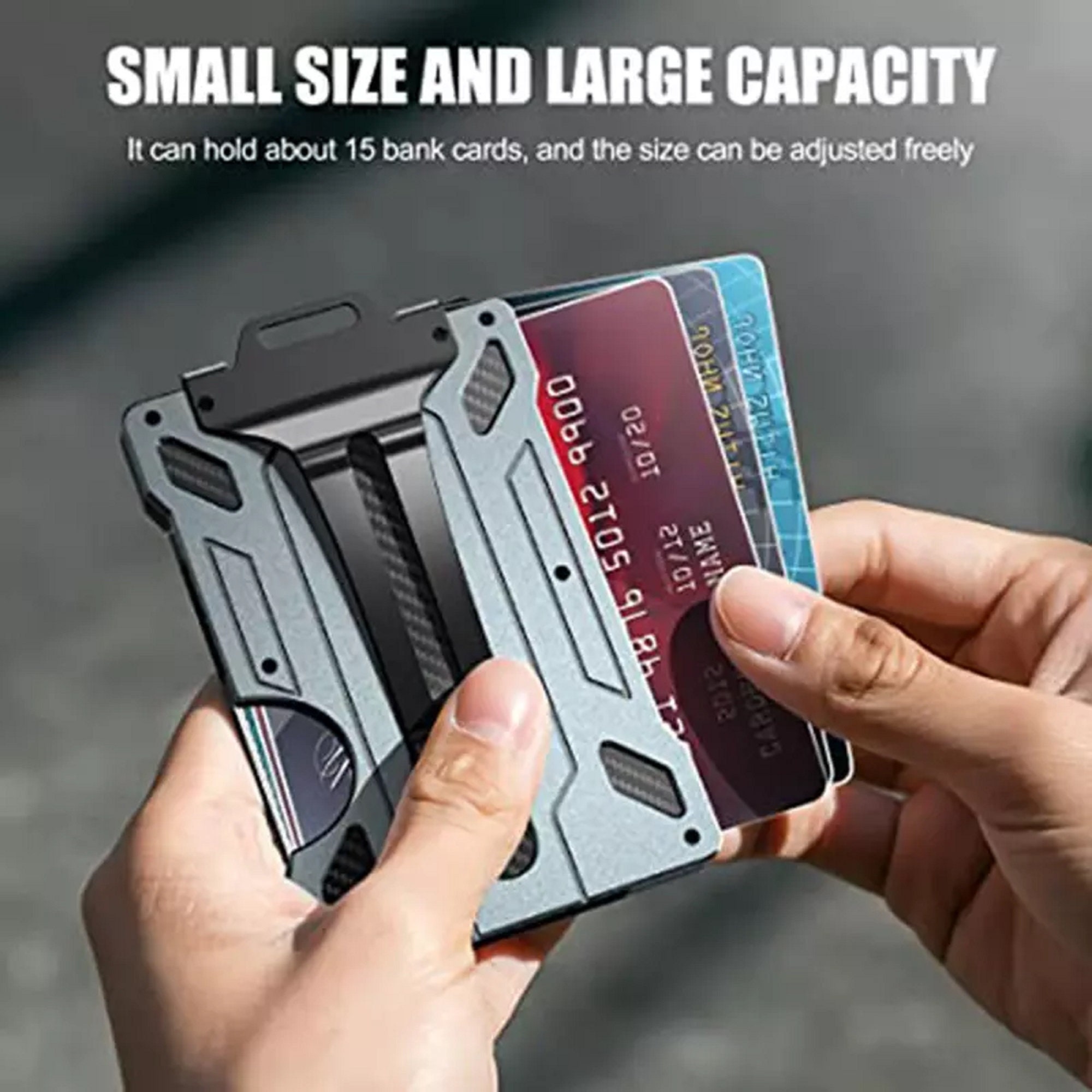 Slim Minimalist Wallet Aluminum Metal Business Credit Card - Etsy