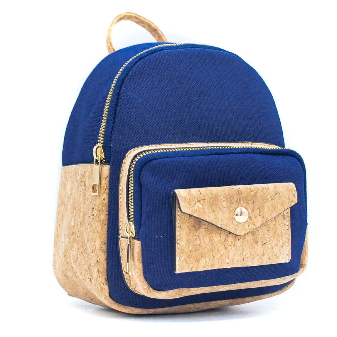 Cork and Canvas Backpack Vegan Sustainable Eco Friendly Gift Etsy