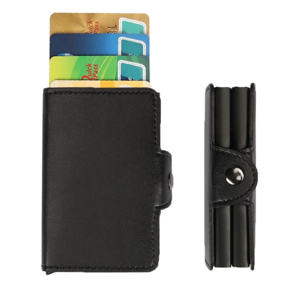 Pop up Minimalist Wallet Credit Card Holder Artificial Leather - Etsy