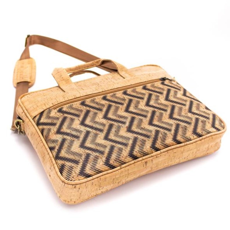 Cork Laptop Bag Briefcase Unisex Eco Friendly Sustainable Etsy