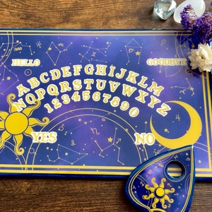 HANDMADE Cosmic, Horoscope, Astral (Colored Ouija Board) spirit board, talking board