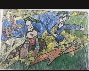 Kozak Coloring Page - Etsy Canada