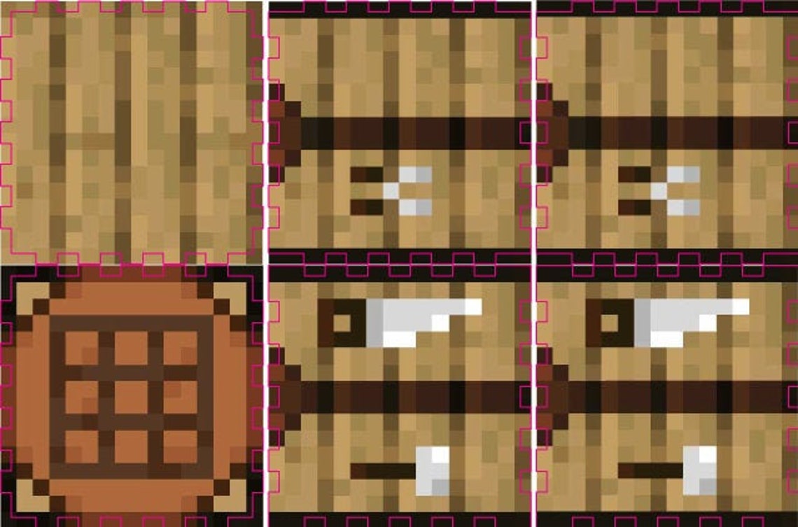 Minecraft Crafting Table For 1 8 Material SVG Etsy