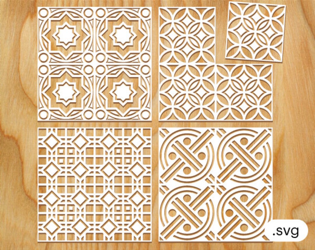 Seamless Tile Pack 1 .SVG File - Etsy