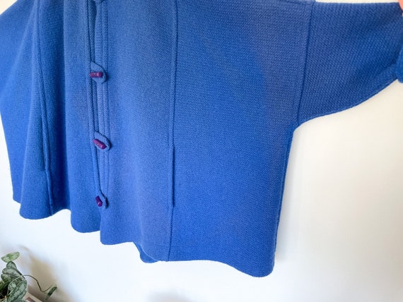 vintage designer coat 70s Missoni vintage blue ca… - image 9