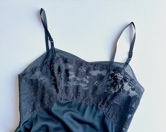 Vintage 60s Black Lace Slip – Vanity Fair Nylon Lingerie