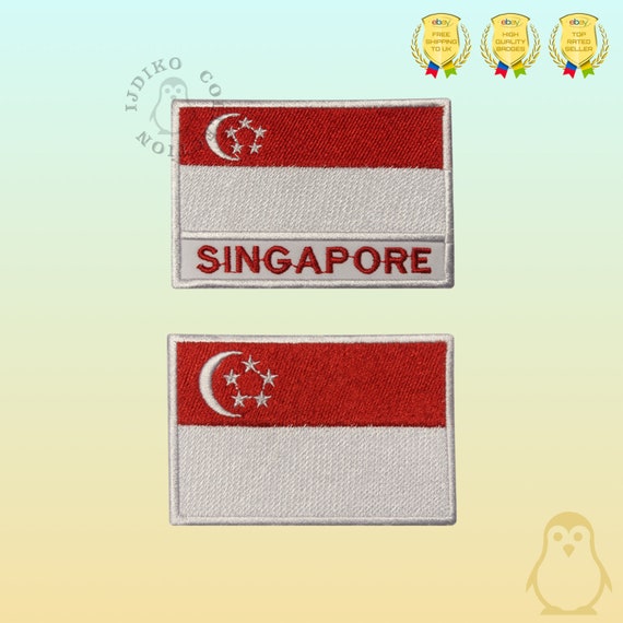 Singapore Embroidered Patch By E-Patches & Crests - Foto 6