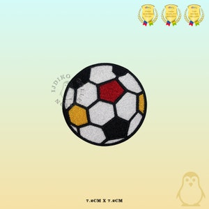 Coloured Football Embroidered Iron On Sew On Patch Badge For Clothes etc