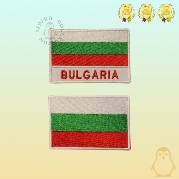 Bulgarien Nationalflagge bestickt Eisen auf Patch Nähen auf Abzeichen Applikation