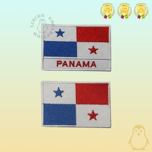 Panama National Flag Embroidered Iron On Patch Sew On Badge Applique