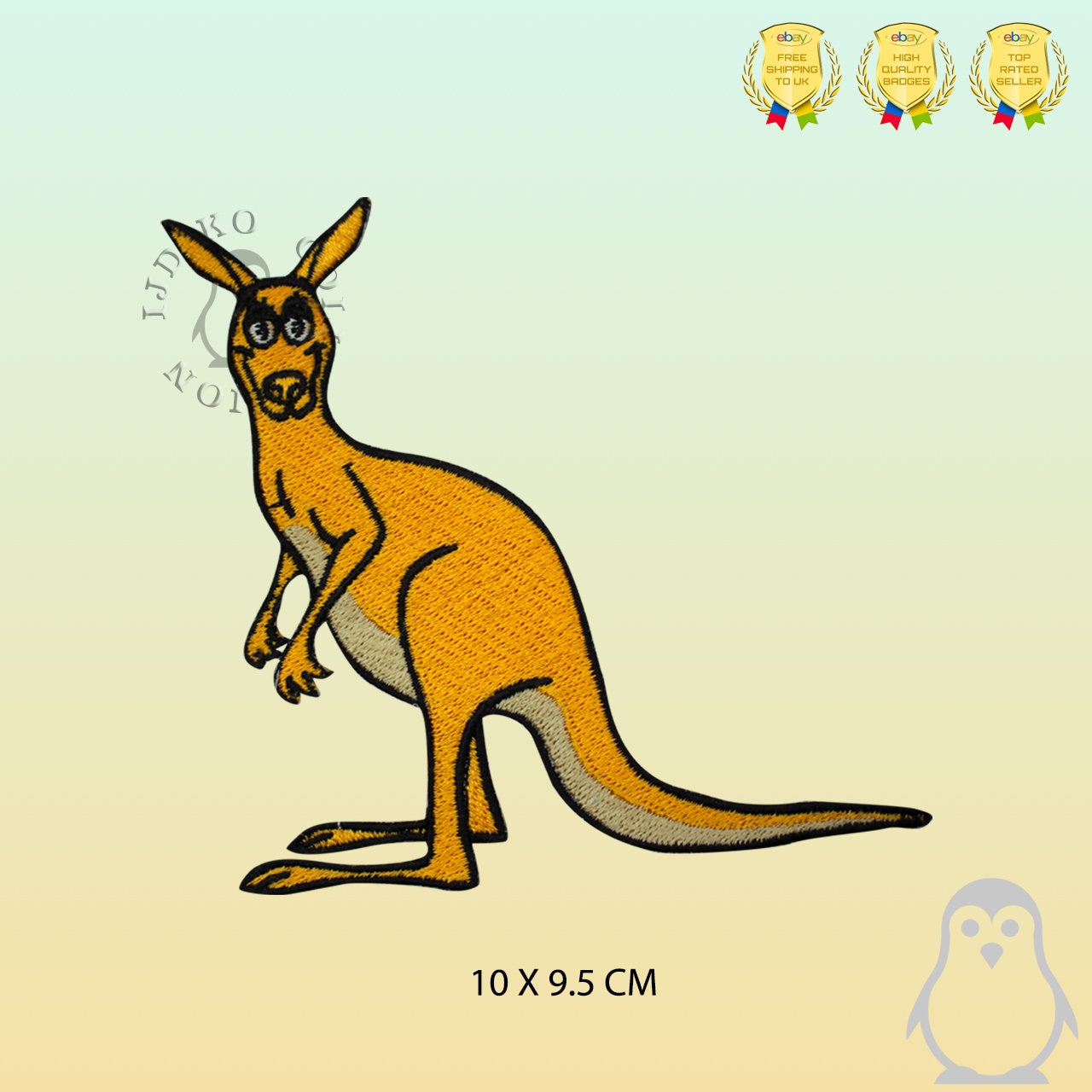 Kangourou Animal Mignon Patch Logo Patch Fer Brodé Sur Patch Coudre Sur  Badge Applique