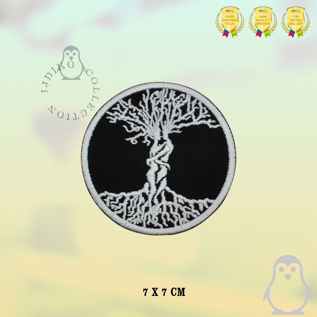 ZEGINs Yggdrasil The Tree Of Life In Norse Patch Embroidered Badge Iron - Foto 5