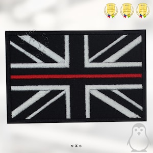 United Kingdom Black Country Flag Patch Embroidered Iron On Patch Sew On Badge Applique