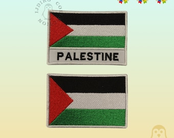 Palestine National Flag Embroidered Iron On Patch Sew On Badge Applique