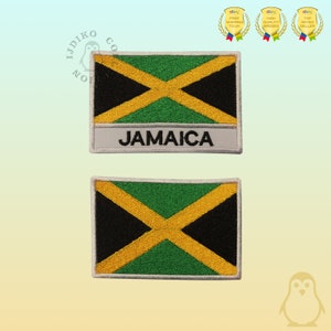 Jamaica National Flag Embroidered Iron On Patch Sew On Badge Applique