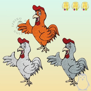 Rooster Cartoon Disney Embroidered Iron On Patch Sew On Badge Applique