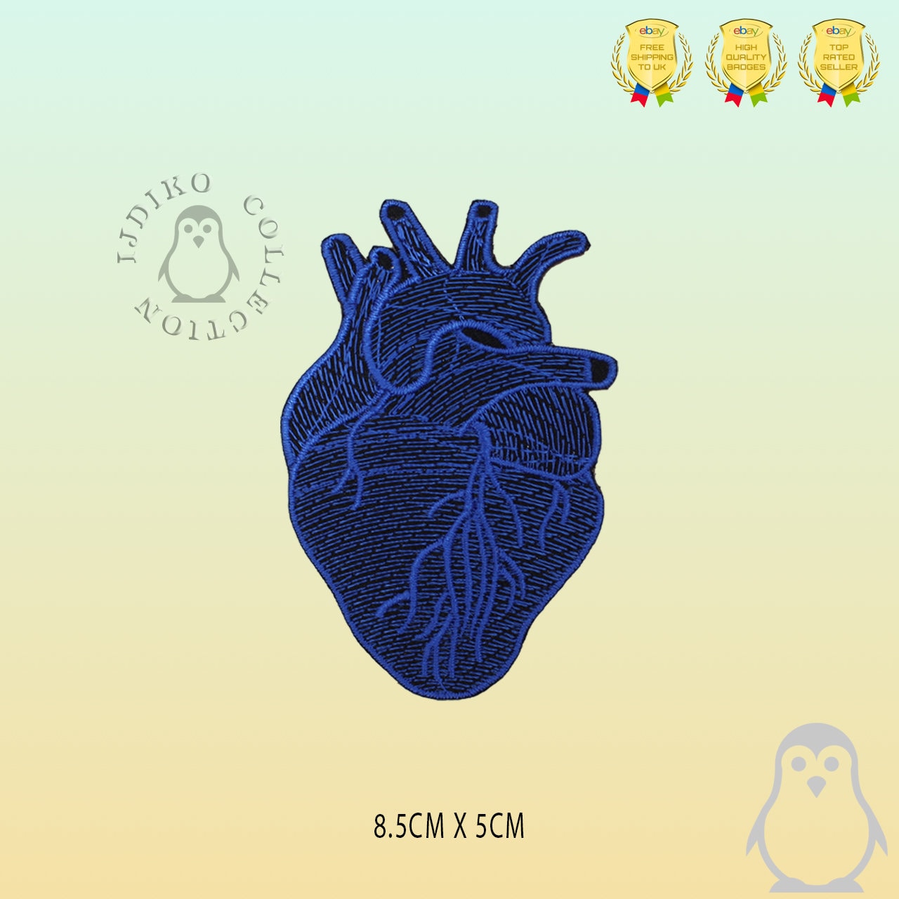 Toppe Ricamo Cuori Rossi 5 Toppe Ricamo Cuore Rosso - Da Applicare - Foto 10