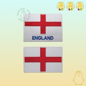 Bandeira nacional da Inglaterra bordada em ferro em remendo costurado em aplique de crachá