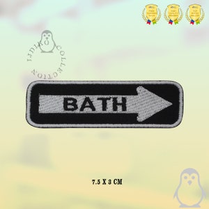 Bath Arrow Patch Embroidered Iron On Patch Sew On Badge Applique