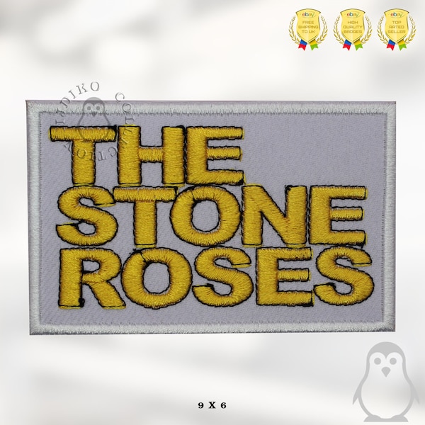 The Stone Roses Patch Embroidered Iron On Patch Sew On Badge Applique