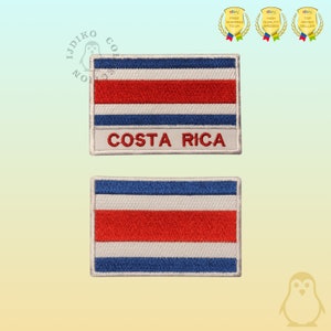 Costa Rica National Flag Embroidered Iron On Patch Sew On Badge Applique