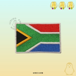 South Africa National Flag Embroidered Iron On Patch Sew On Badge Applique
