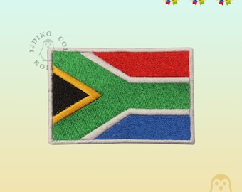 South Africa National Flag Embroidered Iron On Patch Sew On Badge Applique