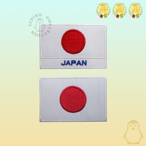 Japan National Flag Embroidered Iron On Patch Sew On Badge Applique