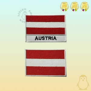 Österreich Nationalflagge gestickt Aufnäher zum Aufnähen