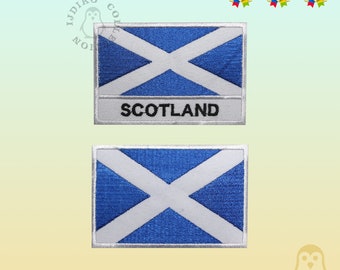 Scotland National Flag Embroidered Iron On Patch Sew On Badge Applique