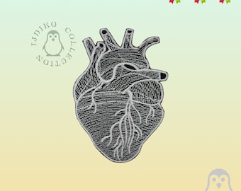 Heart Patch Embroidered Iron On Patch Sew On Badge Applique