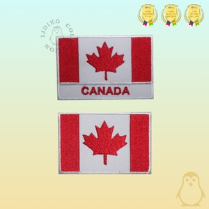 Canada National Flag Embroidered Iron On Patch Sew On Badge Applique