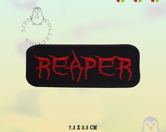 Parche de logotipo de banda de música bordado hierro en parche coser en la aplicación insignia