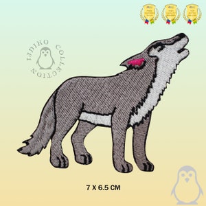 Cute Wolf Disney Cartoon Logo Patch Embroidered Iron On Patch Sew On Badge Applique