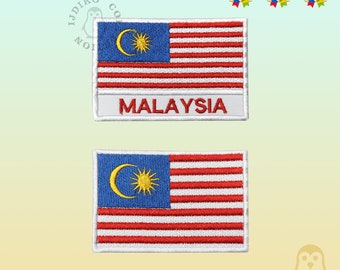 Patch Patch Flagge Patch Malaysia Malaysia 70 X 45 mm Zum Nähen Bestickt 