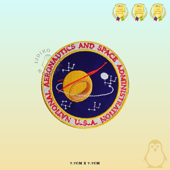 Patch NASA Ricamato Con Astronave USA - Stemma Da Stirare O Cucire Su Vestiti E Borse