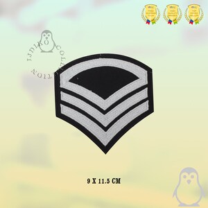 Army Strip Patch Embroidered Iron On Patch Sew On Badge Applique