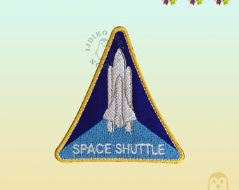 NASA USA Space Shuttle Embroidered Iron On Patch Sew On Badge Applique