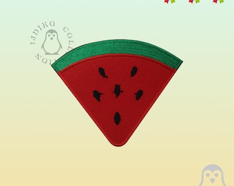 Watermeloen Slice Fruit Patch Geborduurd Ijzer Op Patch Sew On Badge Applique