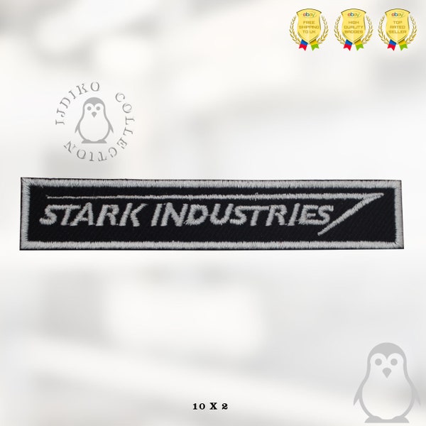 Stark Industries Superhero Patch Embroidered Iron On Patch Sew On Badge Applique