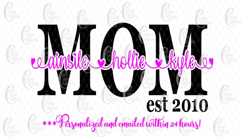 Download Mother's Day MOM Shirt svg png Personalized with any | Etsy