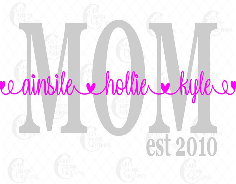 Download Mother's Day MOM Shirt svg png Personalized with any | Etsy