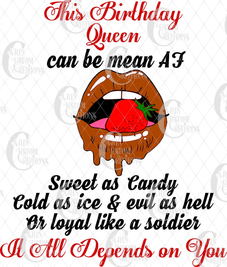 Download Dripping lips Birthday Queen SVG PNG download file can be ...